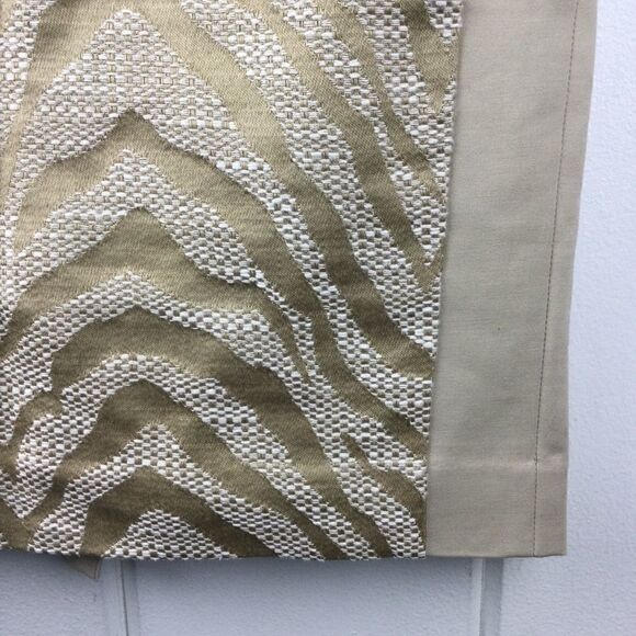 The Limited Zebra Skirt Tan Beige Tweed Animal Print Pencil‎ Skirt, Size - 4 - Picture 5 of 11